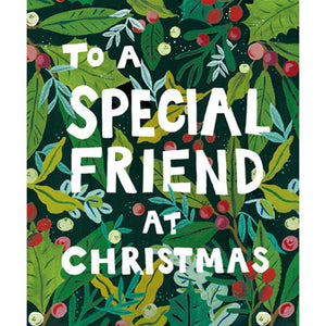Woodmansterne Special Friend Foliage Christmas Card image 0