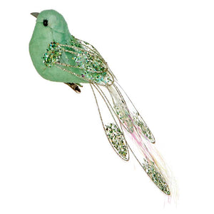 Premier Light Green Bird with Glitter image 0