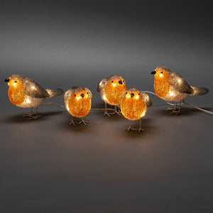 Konstsmide 5 LED Acrylic Robins image 2