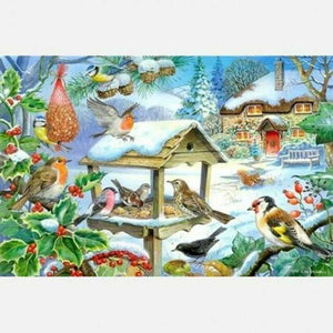 House of Puzzles Feed The Birds Big 250 Piece Jigsaw Puzzle image 0