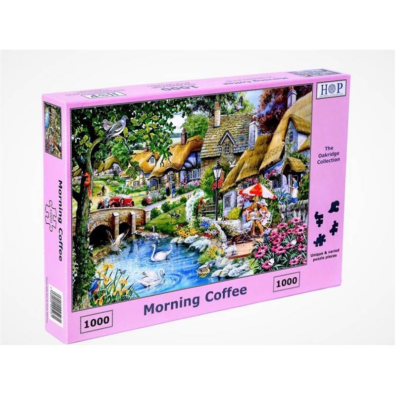 House of Puzzles Morning Coffee 1000 Piece Jigsaw Puzzle image 0