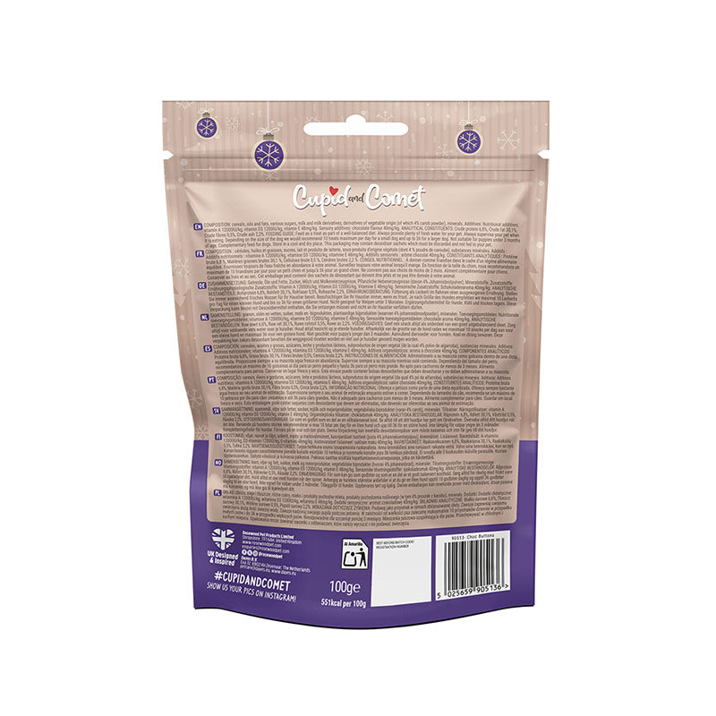 Cupid & Comet Choc Buttons For Dogs image 0