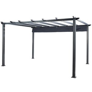Hartman Roma Rectangular Grey Pergola with Grey Canopy (4m x 3m) image 6
