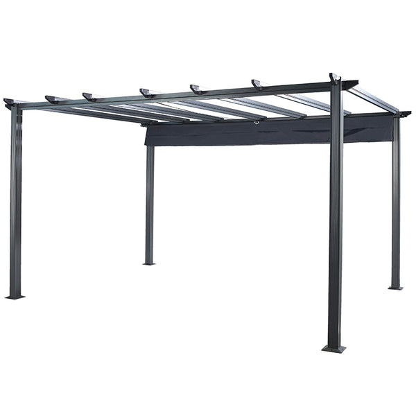 Hartman Roma Rectangular Grey Pergola with Grey Canopy (4m x 3m) image 6