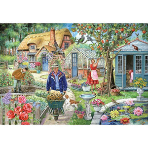 House of Puzzles No.1 In The Garden 1000 Piece Jigsaw Puzzle - Find The Differences image 0