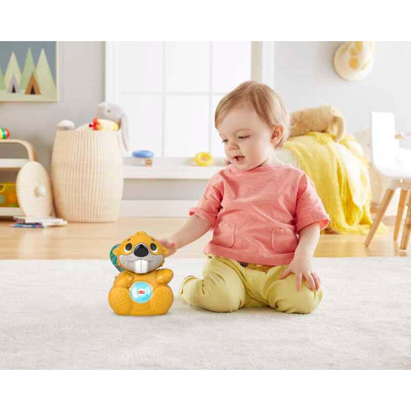 Fisher-Price Linkimals Boppin' Beaver Musical Toy for Babies image 2