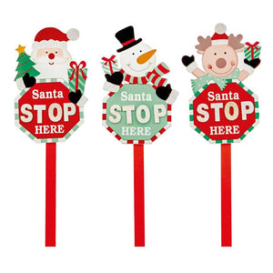 Premier Santa Stop Here Sign (Assorted Designs) - 90cm image