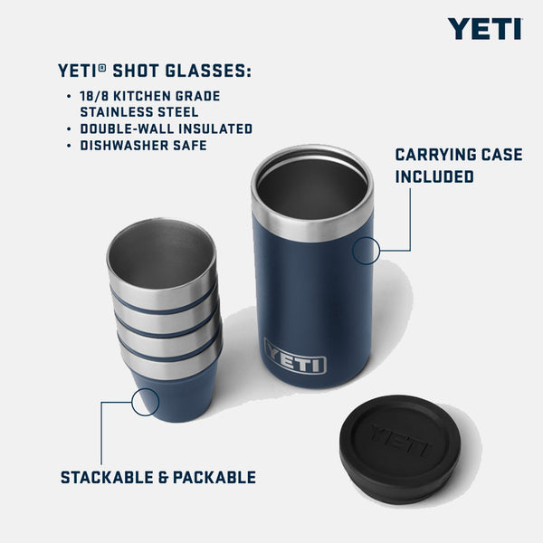 YETI Rambler Shot Glasses with Carrying Case (Set of 4) image 4