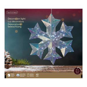 Lumineo Micro LED Hanging Snowflake image 1