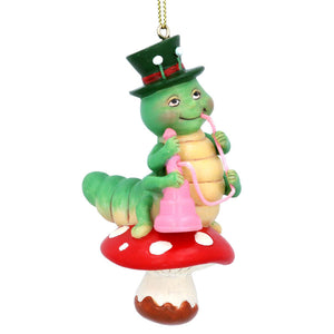 Gisela Graham Resin Caterpillar with Pipe image 0