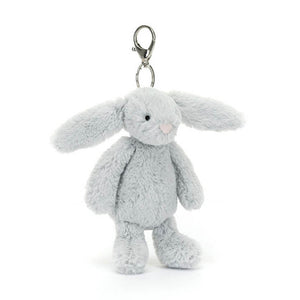 Jellycat Bashful Silver Bunny Bag Charm image 0