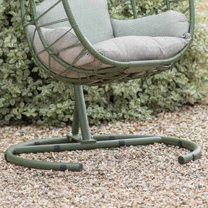 Bramblecrest Santiago Single Folding Open Weave Hanging Egg Chair in Sage image 3