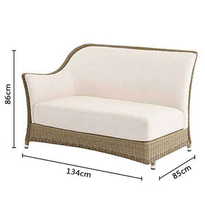Bramblecrest Monte Carlo Curved Corner Sofa Set with Square Dual Height Table &amp; 2 Benches image 8