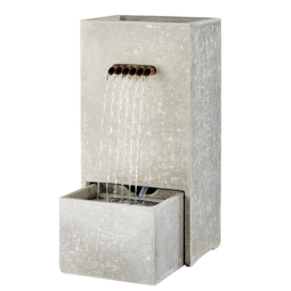Planter Fountain Water Feature, 70cm Light Grey image 4