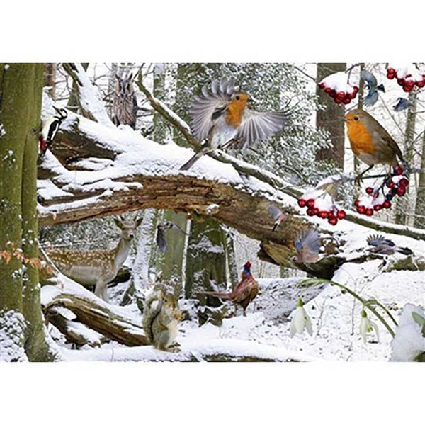 House of Puzzles Winter Wood 500 Piece Jigsaw Puzzle image 0