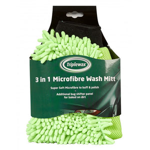 Triplewax 3 in 1 Microfibre Car Wash Mitt image 0