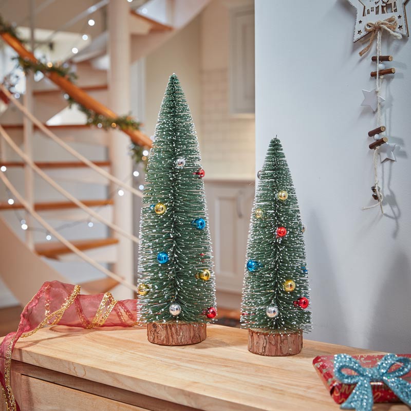 Three Kings Bauble Frosted Fir Tree image 0