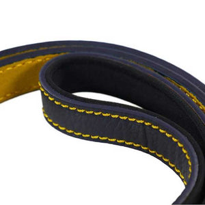 Joules French Navy Leather Dog Lead image 4