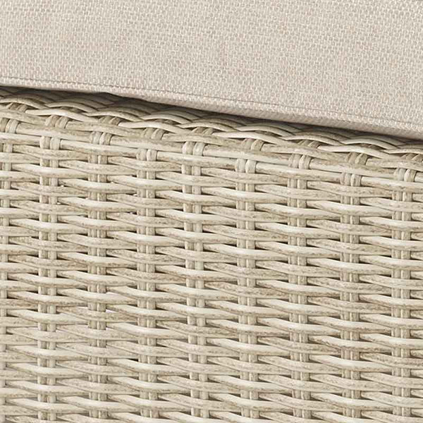 Bramblecrest Monterey Mini Corner Sofa Set in Sandstone Rattan with Dual Height Table image 4