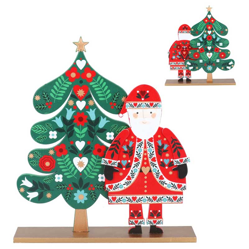Gisela Graham Alpine Santa with Tree image 0
