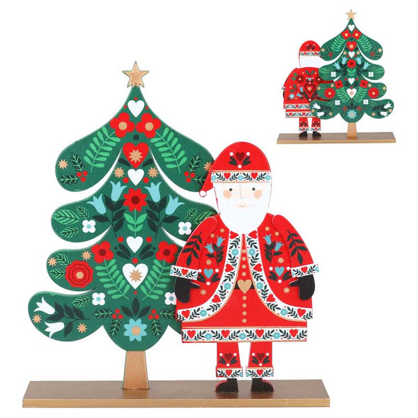 Gisela Graham Alpine Santa with Tree image 0