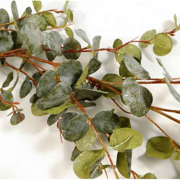 SageDecor Glittered Eucalyptus Garland image 0