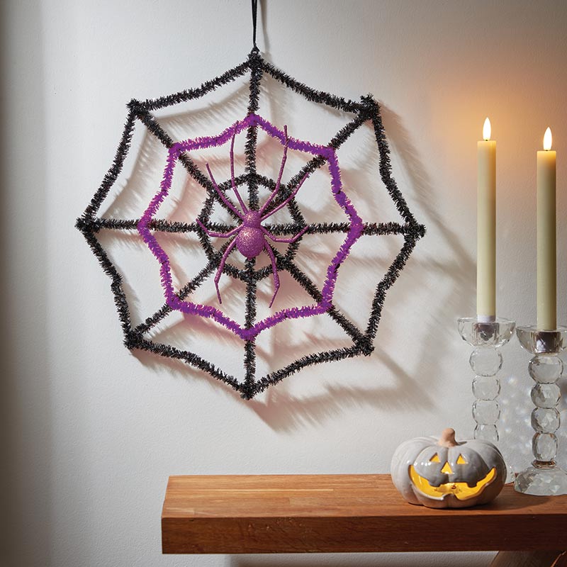 Sparkle Spider's Web Halloween Decoration (1 Spiders Web €“ Assorted Designs) image 0
