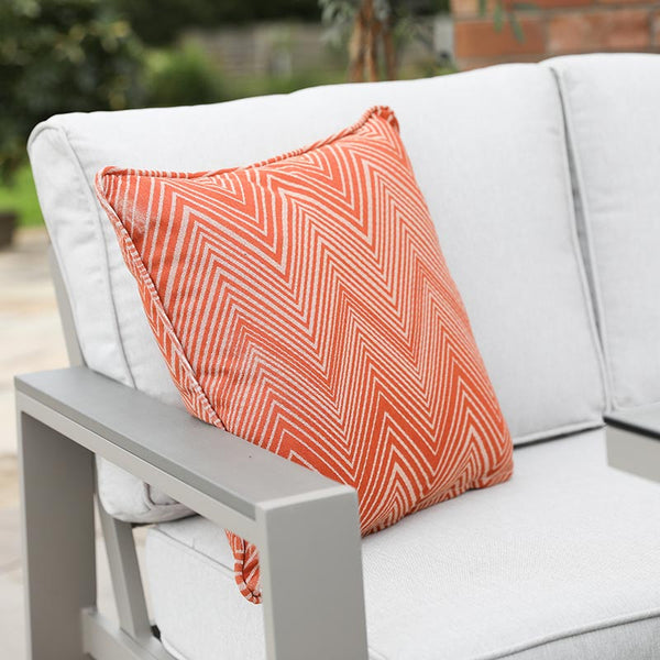 Supremo Melbury Rectangular L-Shaped Corner Modular Outdoor Sofa Set in Taupe image 1