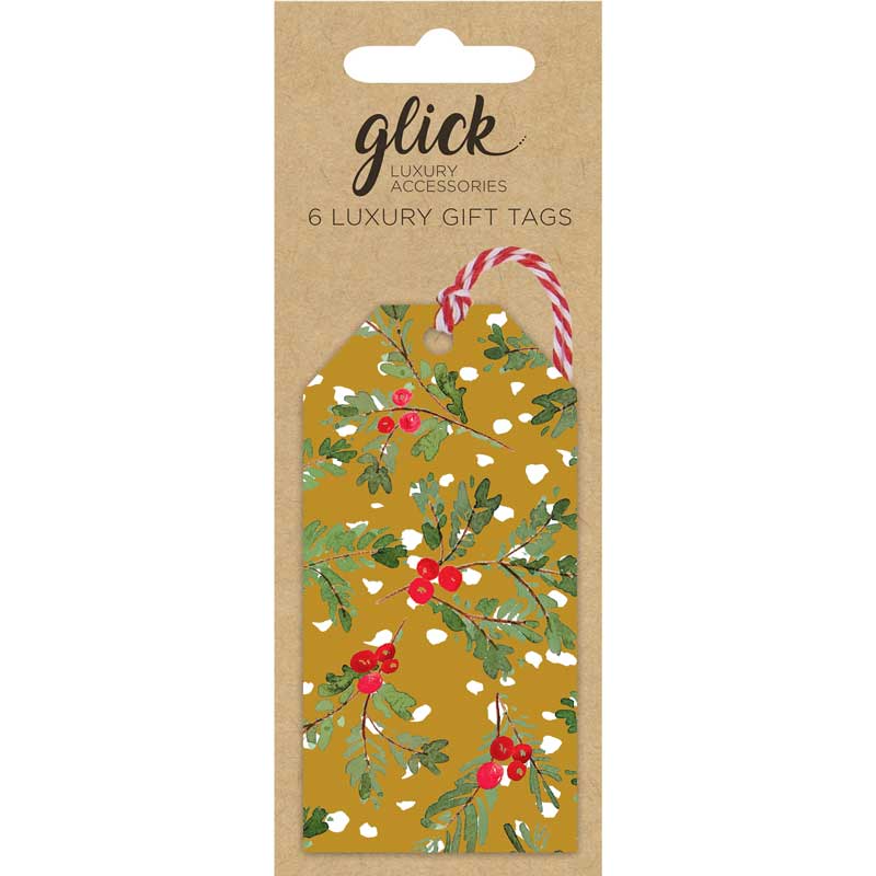 Glick Golden Sprigs Gift Tags (Pack of 6) image 0