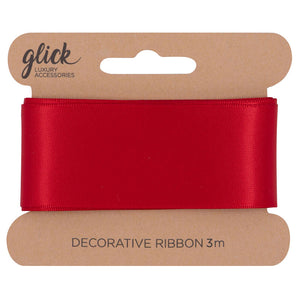 Glick Red Satin Ribbon image 0