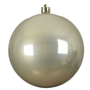 Decoris Large Shatterproof Bauble in Pearl image 0