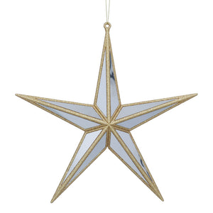 Gisela Graham Gold Glitter Mirror 5-Point Star image 0