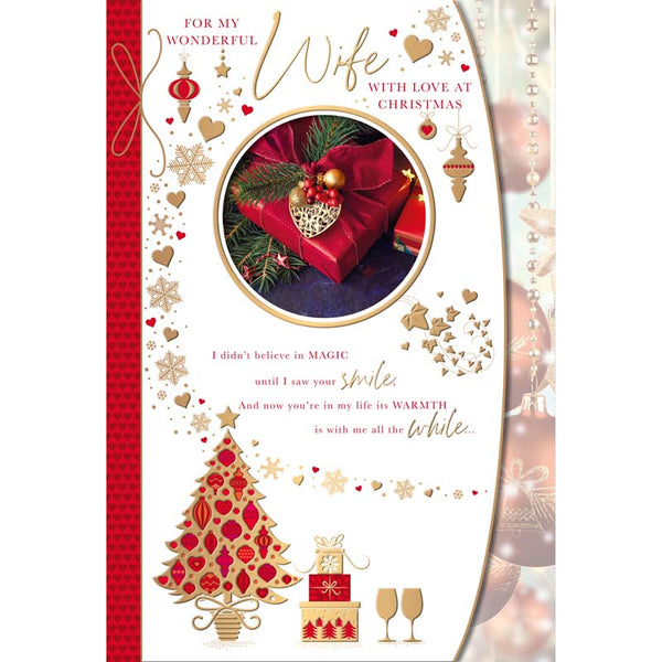 Words N Wishes Lovely Wrapped Present Christmas Card image 0