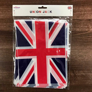 Union Jack PE Bunting with 20 Rectangular Linked Flags image 1