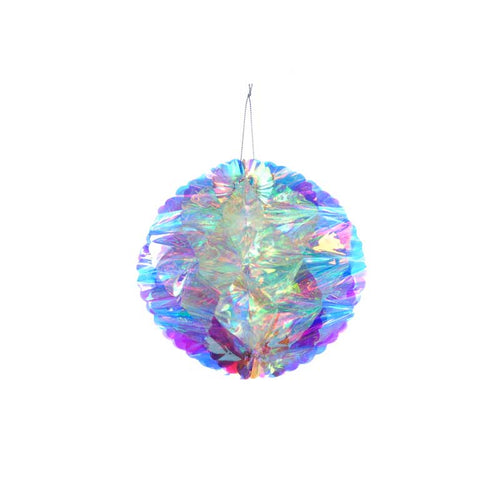 Festive Iridescent Honeycomb Ball image 1