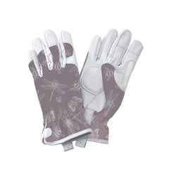 Kent & Stowe Premium Leather Gardening Gloves Flutter Bugs image 1