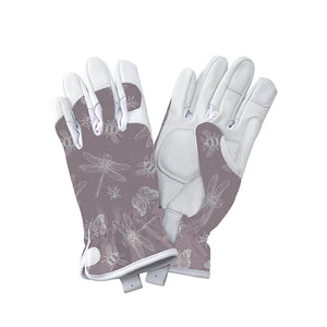 Kent & Stowe Premium Leather Gardening Gloves Flutter Bugs image 1