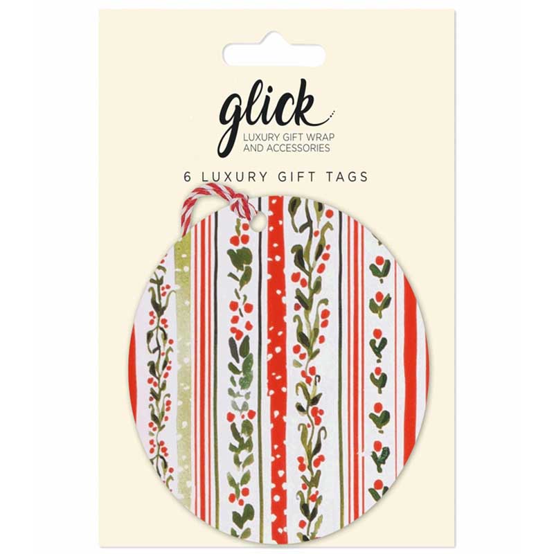 Glick Linear Vines Gift Tags (Pack of 6) image 0
