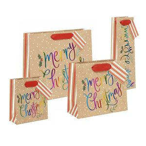 Glick Rainbow Merry Christmas Gift Bag image 0