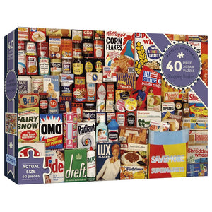 Gibsons Shopping Basket 40 XL Piece Jigsaw Puzzle - Piecing Together image 1