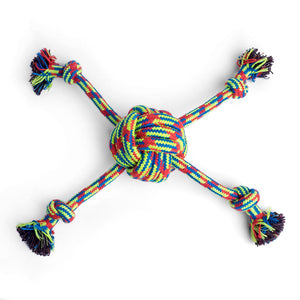 Petface Toyz Woven Quad Rope Ball image 0