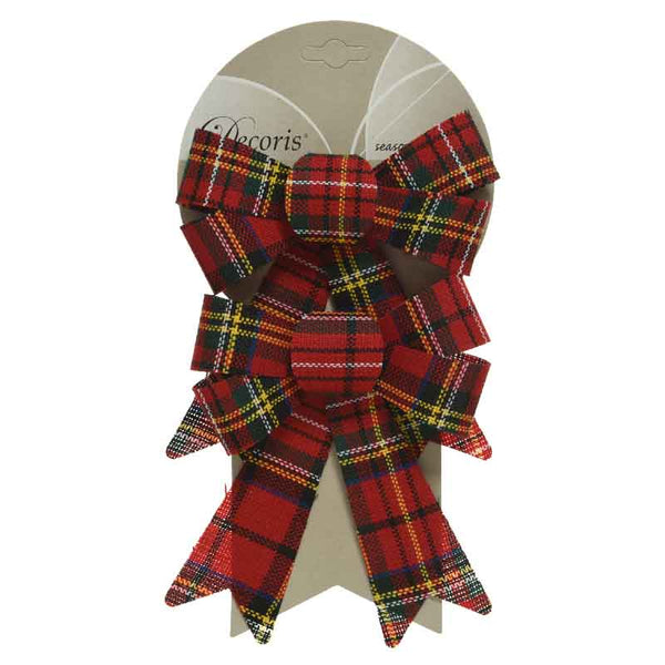 Decoris Tartan Bow (Pack of 2) image 0