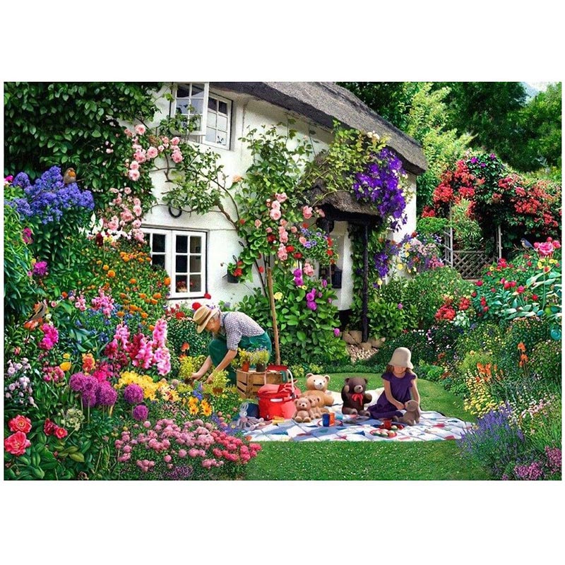House of Puzzles Teddy Bears' Picnic Big 500 Piece Jigsaw Puzzle image 0