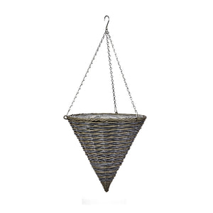 Smart Garden Kielder Faux Rattan Hanging Cone (14-inch) image 1