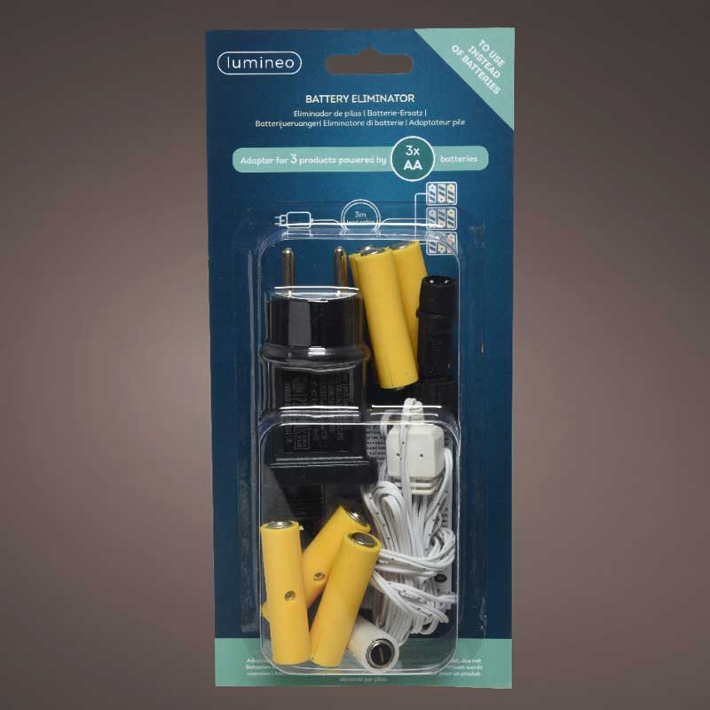 Lumineo Battery Eliminator for Replacing 3 x AA Batteries in 3 Separate Items image 0