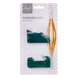 Premier Green Ornament Hooks - 100 regular & 50 giant image 0