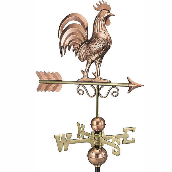 Espira Copper Bantam Rooster Farmhouse Weathervane image 1