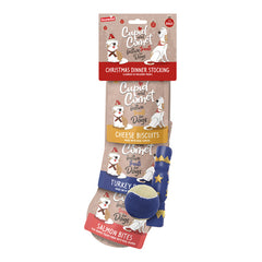 Cupid & Comet Christmas Dinner Dog Stocking image 0