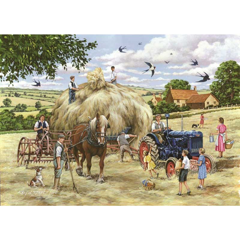 House Of Puzzles Making Hay Big 500 Piece Jigsaw Puzzle image 0
