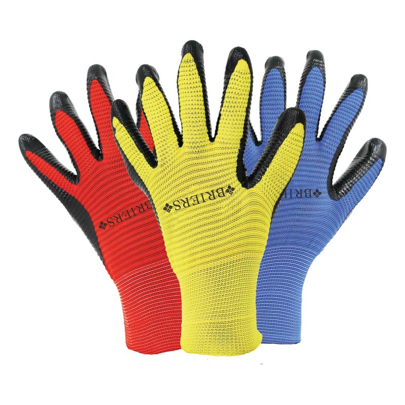 Smart Garden Smart Grip Large Ribbed Gardening Gloves (Triple Pack) image 0